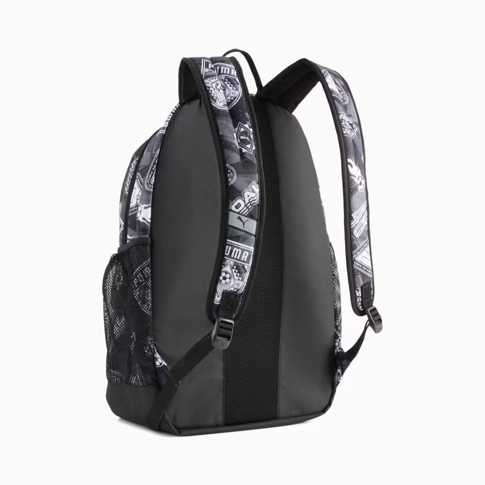 Mochila Puma Academy con Estampado Integral - Negro